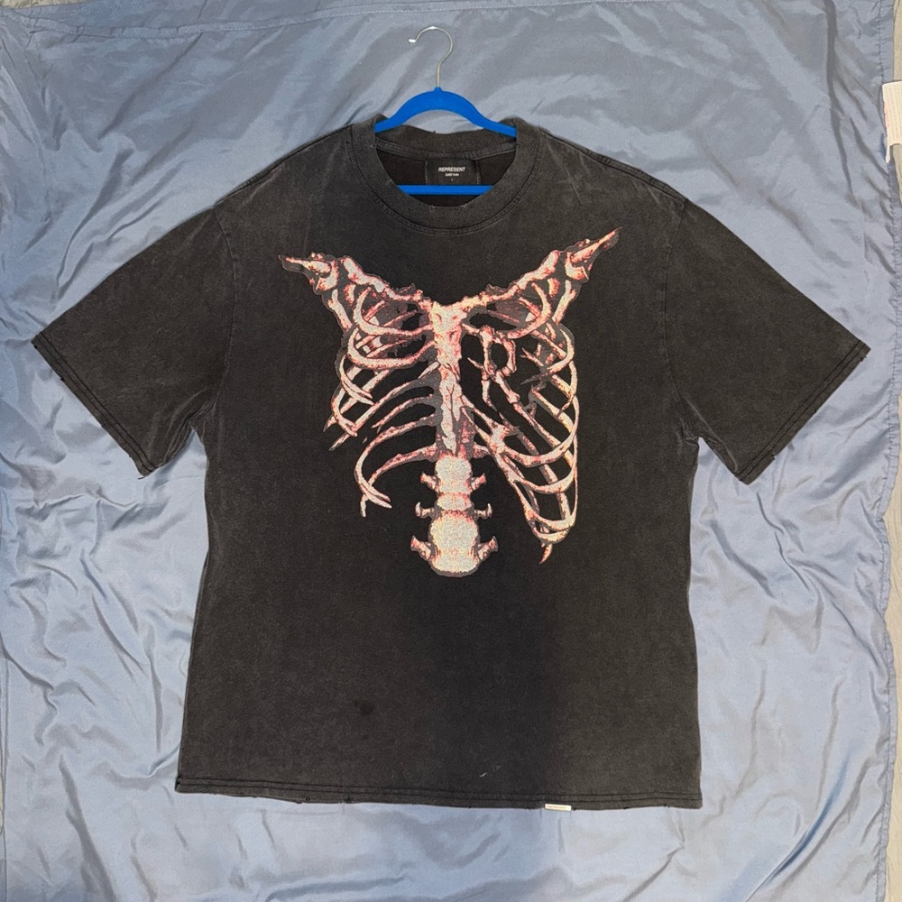 Black Represent Ribcage Graphic T-Shirt